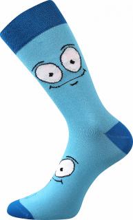 Barevné ponožky oči modré - 39-42