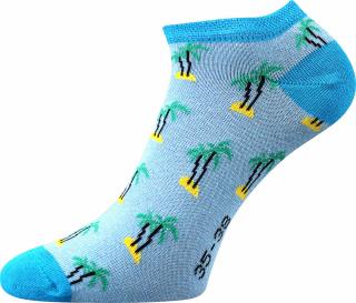Barevné ponožky palmy kotník - 35-38