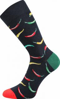Barevné ponožky papričky - 39-42