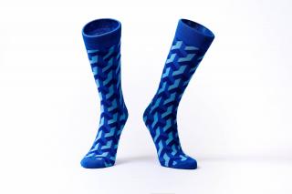 Barevné ponožky Soxit 3D Blue - 36-40