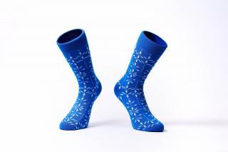 Barevné ponožky Soxit Blue Flower - 36-40