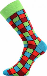 Barevné ponožky Wearel kostka zelené - 43-46