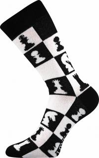 Barevné ponožky Woodoo C šachy - 39-42