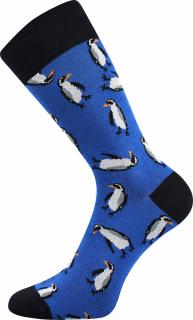 Ponožky barevné tučňáci 1 pár - 39-42