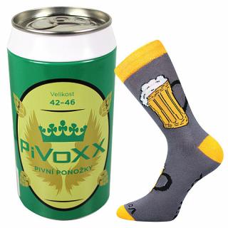Ponožky PiVoXX v originální dárkové plechovce II - 42-46