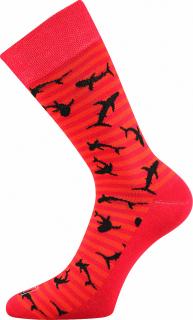 Ponožky Wearel žralok červené - 43-46