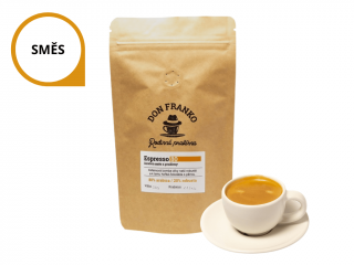 Směs ESPRESSO 80 Chcete kávu namlít?: Espresso - jemně, Velikost balení: 1000 g