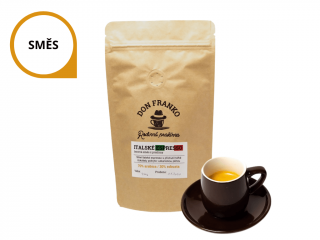 Směs ITALSKÉ ESPRESSO Chcete kávu namlít?: Espresso - jemně, Velikost balení: 1000 g