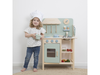 Dětská dřevěná kuchyňka s vybavením - Mint | Little Dutch