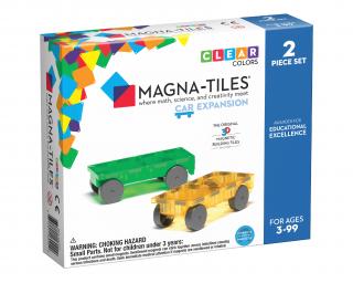 Magnetická stavebnice Auta - 2 díly (rožšíření) | Magna Tiles