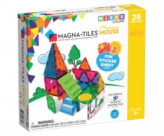 Magnetická stavebnice Domeček - 28 dílů | Magna Tiles