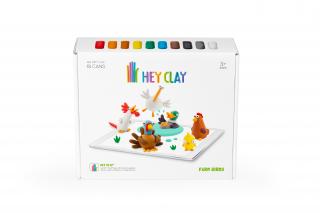 Modelína Hey Clay - Ptáci z farmy, 6 postaviček | TM toys