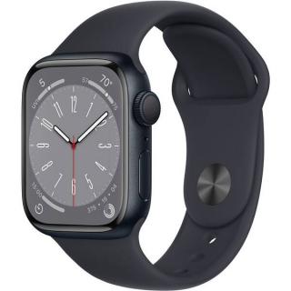 Apple Watch Series 8, 45mm, Midnight, Midnight Sport Band MNP13CS/A  (Oficiální CZ distribuce)