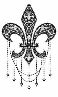 Fleur de Lis - nalepovací tetování