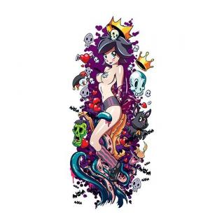 Kawaii Anime Girl 2 - velké nalepovací tetování