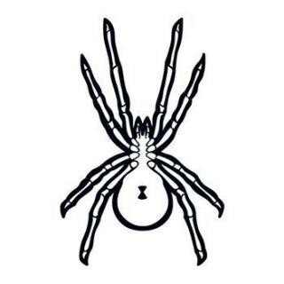 Pavouk svítící ve tmě - nalepovací tetování