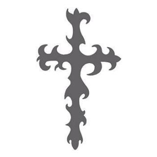 Šedý kříž - tribal nalepovací tetování