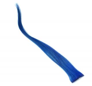 Clip IN pramínek 50cm - odstín modrá
