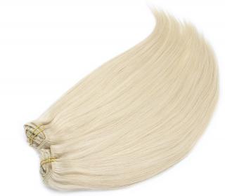 Deluxe Clip In sada 40cm - odstín platinová blond