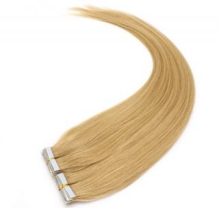 Tape in vlasy k prodloužení 60cm - odstín přírodní blond