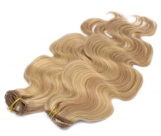 Vlnitá Deluxe Clip In sada 50cm - odstín přírodní a světlejší blond