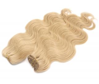 Vlnitá Deluxe Clip In sada 50cm - odstín přírodní blond