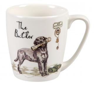 The Butler - Fine China, porcelánový hrnek 0,3 l, pes komorník