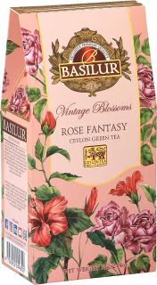 Vintage Blossoms Rose Fantasy - zelený aromatizovaný sypaný čaj 75 g