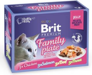 Brit Premium Cat Delicate Fillets in Jelly Family Plate 1020g (12x85g)