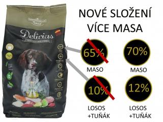 Delicias- polovlhké krmivo dospělý pes 3Kg