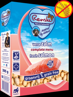 Renske Fresh Menu Dog 395g - Adult Grainfree losos + brambor