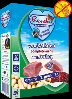 Renske Fresh Menu Dog 395g - krůtí Grainfree