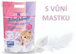 Silikonová podestýlka pro kočky CAT&RINA s vůní mastku 5,5L