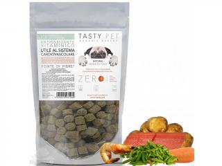 TASTY PET adult/puppy Přírodní KŘUPKY s lososem a krevetami 90g - GASTROINTESTINAL