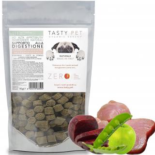 TASTY PET adult/puppy Přírodní KŘUPKY s tuňákem a hráškem 90g - DETOX