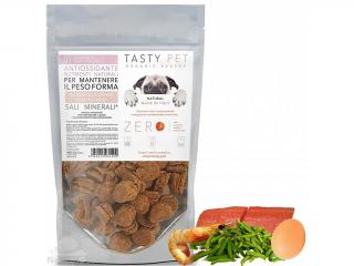 TASTY PET adult/puppy Přírodní SUŠENKY lososem a krevetami 80g - SENSITIVE HEALTHY