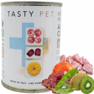 TASTY PET premium konzerva pro kočky vepřové/hovězí ORIGINÁL-masové kuličky 130g