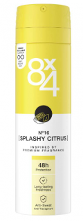 8x4 Deodorant No. 16 Splashy Citrus 150 ml