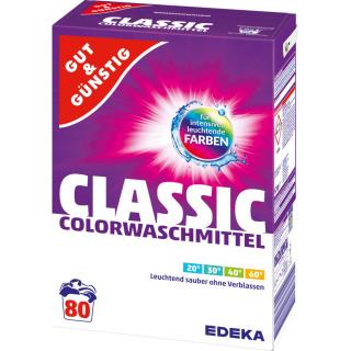 G&G Color prací prášek na barevné prádlo 80 dávek 5,2 kg  - originál z Německa