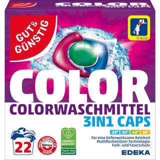 G&G Gelové kapsle na praní barevného prádla 22 dávek