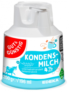 G&G Kondenzované mléko 4% tuku 200g  - originál z Německa
