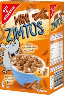 G&G Mini Zimtos celozrnné skořicové lupínky 750g  - originál z Německa