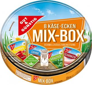 G&G Tavený sýr XXL MIX 4 druhy 8 ks, 250g  - originál z Německa