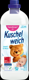 Kuschelweich aviváž Sanft mild pro citlivou pokožku  1 l, 38 PD  - originál z Německa