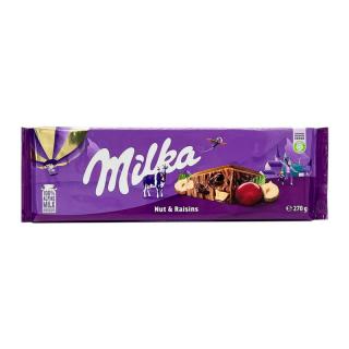 Milka Mmmax Lískové oříšky a rozinky 270g