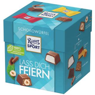 Ritter Sport čokoládová kostka - párty mix 22 ks, 176 g  - originál z Německa