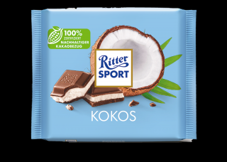 Ritter Sport Kokos kokosová čokoláda 100 g  - originál z Německa