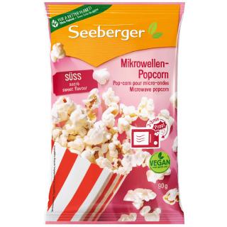 Seeberger Popcorn do mikrovlnky - sladký 100g  - originál z Německa