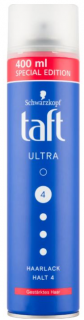 Taft lak na vlasy s ultra silnou fixací Ultra Halt 4 - 400ml  - originál z Německa