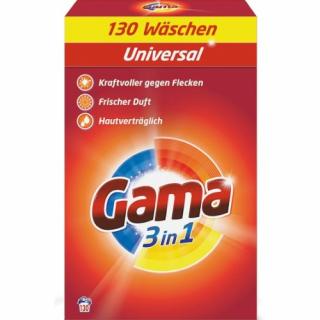 Vizir/Gama univerzální prací prášek 7,8 Kg, 130 dávek  - originál z Německa